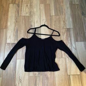 Off the shoulder long sleeve top